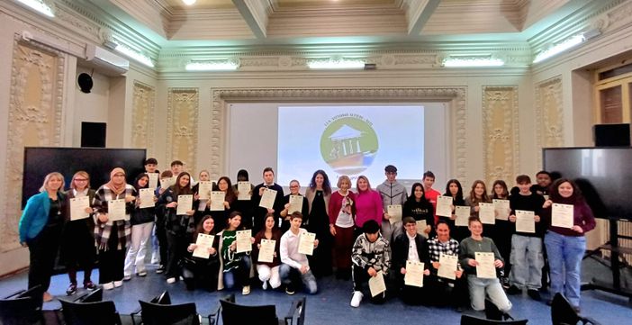 La consegna degli attestati al Quintino Sella La consegna degli attestati al Quintino Sella