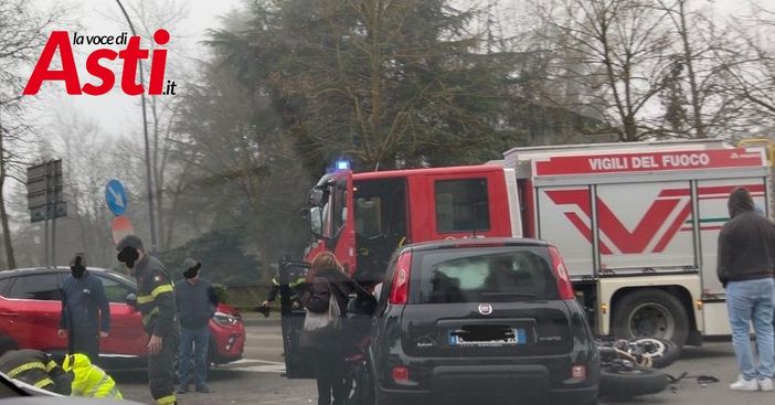 Due immagini relative l'incidente avvenuto in mattinata Due immagini relative l'incidente avvenuto in mattinata