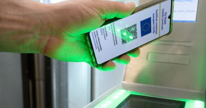 Scansione di un Green Pass