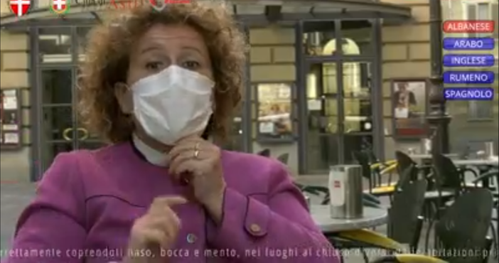 È made in Asti il video multilingue che spiega a tutti l'uso corretto della mascherina