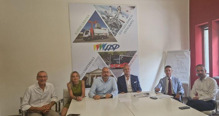 In foto: un momento della conferenza stampa di presentazione dei risultati raggiunti da Asp