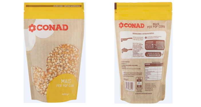 Sicurezza alimentare: Conad richiama alcuni lotti di pop-corn per possibile contaminazione