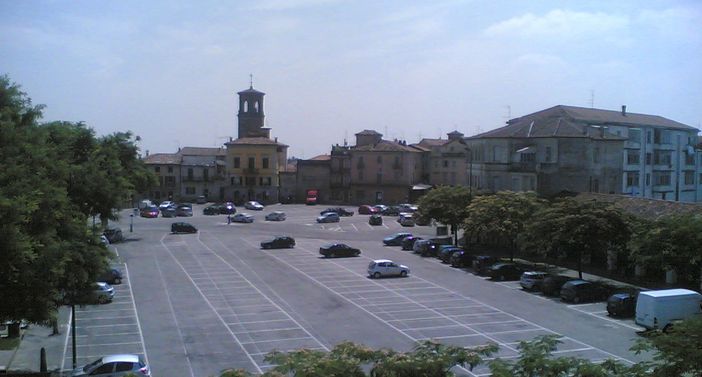 La piazza interessata dagli interventi