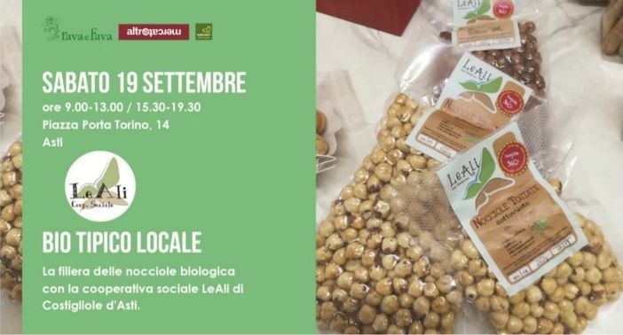 Il NaturaSì di piazza Porta Torino dedicherà una giornata alle nocciole bio della Cooperativa Sociale ‘LeAli’ di Costigliole d’Asti