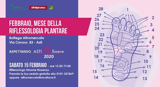 Riflessologia plantare: se ne parla alla Bottega Rava e Fava in attesa di Asti Ben Essere