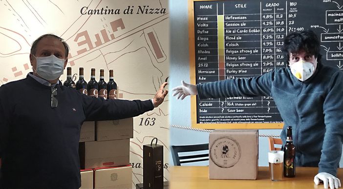 Emergenza coronavirus: Cantina di Nizza e Birrificio Nicese al lavoro insieme per un progetto solidale Emergenza coronavirus: Cantina di Nizza e Birrificio Nicese al lavoro insieme per un progetto solidale