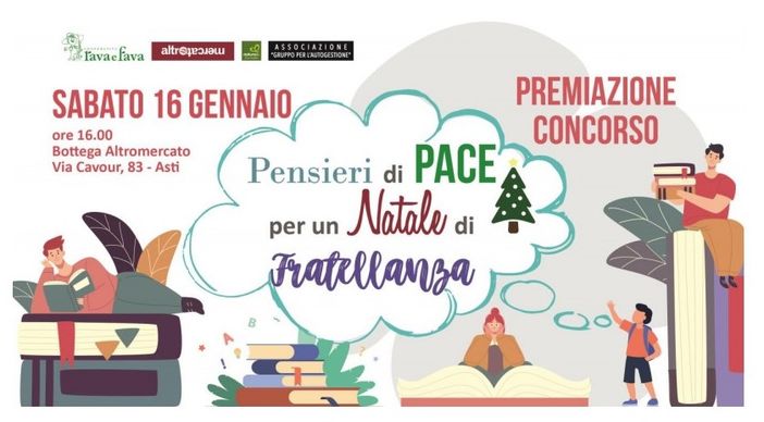 Sabato si terrà la premiazione del concorso per le scuole “Pensieri di Pace per un Natale di Fratellanza” Sabato si terrà la premiazione del concorso per le scuole “Pensieri di Pace per un Natale di Fratellanza”