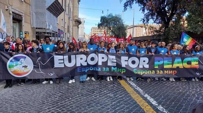 Alcune immagini della manifestazione nazionale per la Pace