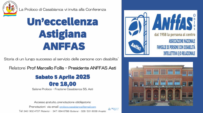 La locandina dell'incontro in programma