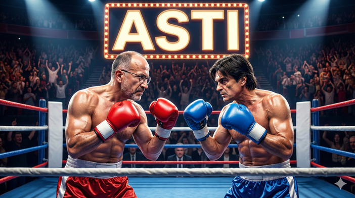 L'immagine, ovviamente generata mediante software di intelligenza artificiale, che abbiamo scelto per rappresentare il match politico e mediatico tra i due esponenti del centrodestra