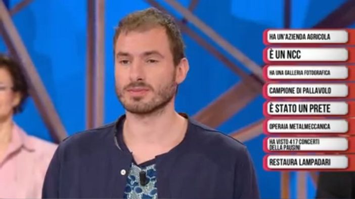 Matteo Piano concorrente a "Chissà chi è" Matteo Piano concorrente a "Chissà chi è"
