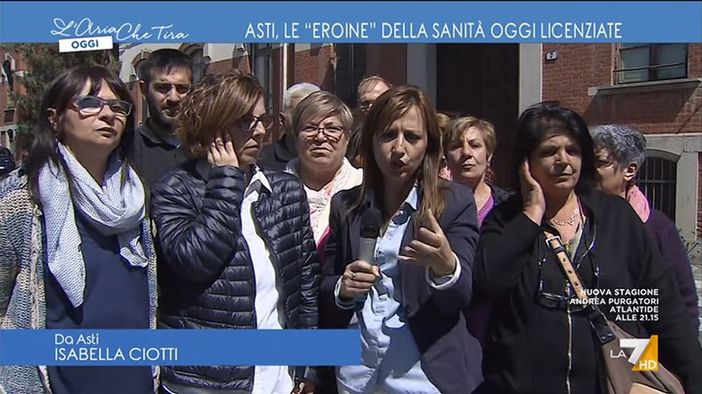 Screenshot tratti dalla trasmissione "L'aria che tira" Screenshot tratti dalla trasmissione "L'aria che tira"