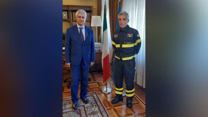 Ricevuto in Prefettura il nuovo comandante dei Vigili del Fuoco
