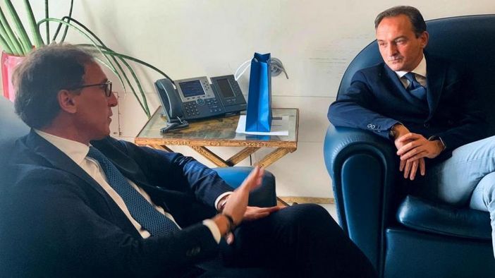 Il ministro Boccia con il presidente Cirio in un'immagine di repertorio