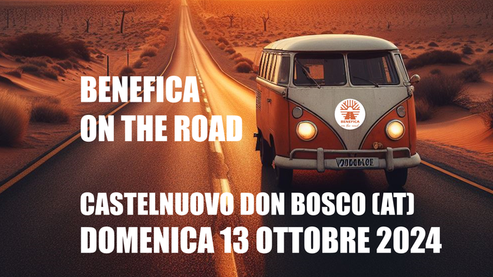 Castelnuovo Don Bosco: domenica 13 ottobre arriva “Benefica on the road”, la piazza in movimento! Castelnuovo Don Bosco: domenica 13 ottobre arriva “Benefica on the road”, la piazza in movimento!