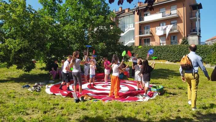 Alcune immagini del pomeriggio di giochi