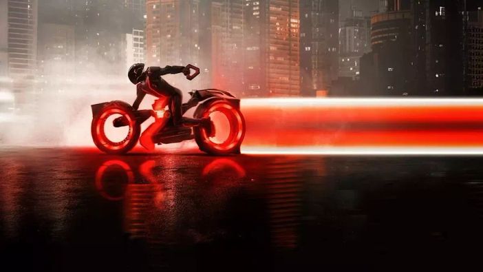Una scena del film Tron Ares
