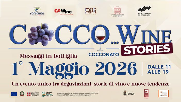 Cocconato celebra il vino contemporaneo: il 1° maggio torna “Cocco Wine Stories – Messaggi in bottiglia” Cocconato celebra il vino contemporaneo: il 1° maggio torna “Cocco Wine Stories – Messaggi in bottiglia”