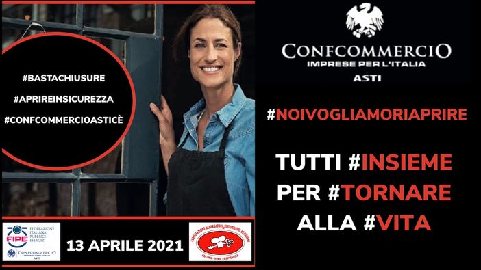 Anche la Confcommercio di Asti aderisce alla manifestazione nazionale organizzata da FIPE (VIDEO)
