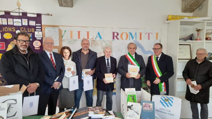 Generosa donazione dei Lions di Costigliole per la rinascita di una biblioteca nel forlivese