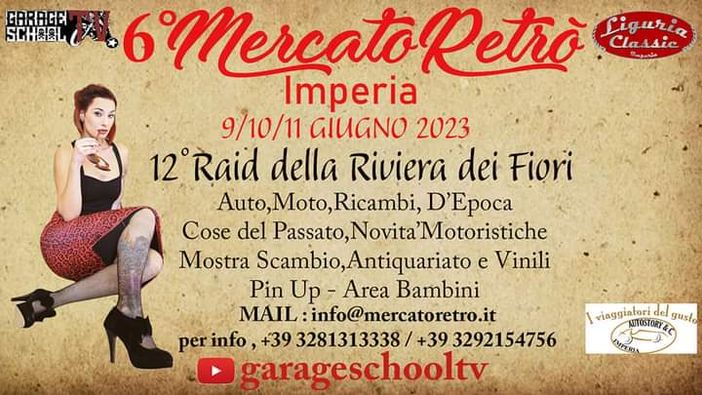 Dal 9 all'11 giugno a Imperia tornerà l'appuntamento con il 'Mercatoretro’