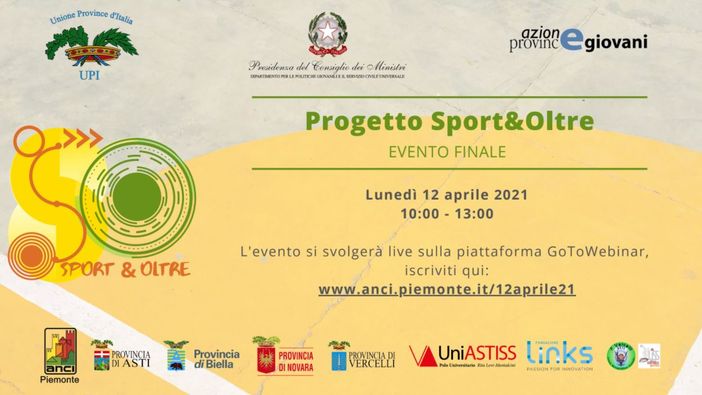Locandina evento finale 'Sport &amp; oltre'