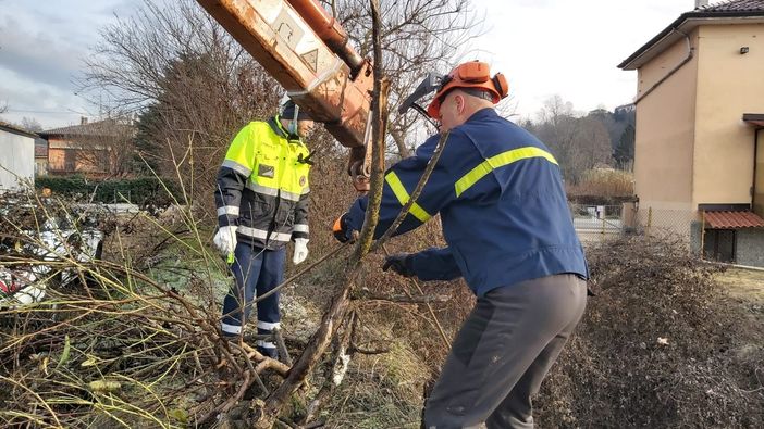 Pulito il Rio Quarto da piante e tronchi. Rimossa anche discarica abusiva [FOTO]