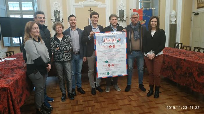 Un momento della conferenza stampa a San Damiano