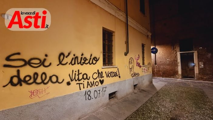 Parte dei graffiti di via Cotti Ceres