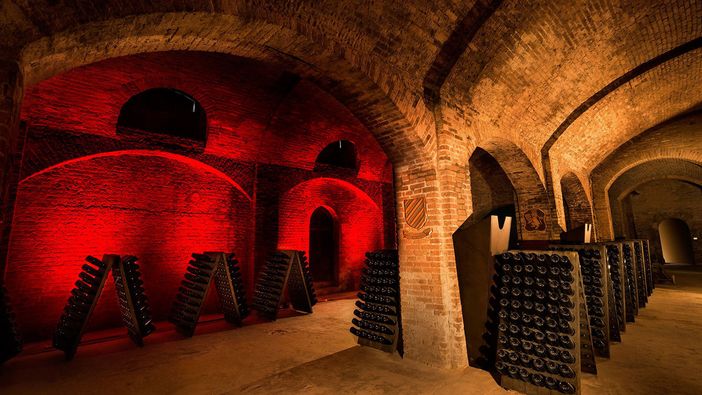 Uno scorcio delle storiche Cantine Bosca (foto tratta dal sito aziendale)