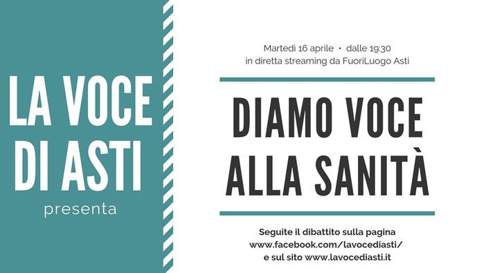 Diamo Voce... alla Sanità martedì 16 aprile al FuoriLuogo di Asti Diamo Voce... alla Sanità martedì 16 aprile al FuoriLuogo di Asti