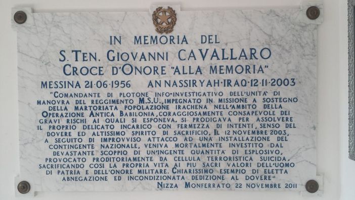 La targa su Nassirya