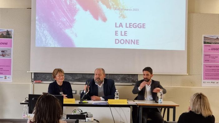 "La legge e le donne" ieri al Polo universitario Astiss "La legge e le donne" ieri al Polo universitario Astiss