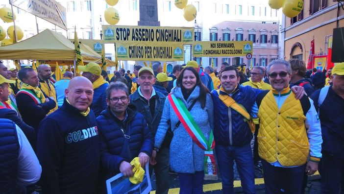 Anche Coldiretti Asti manifesta a Roma contro l’invasione degli animali selvatici