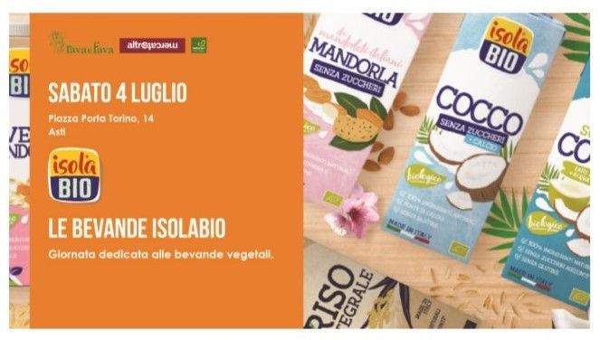 Al negozio NaturaSì di piazza Porta Torino una giornata dedicata alle bevande vegetali