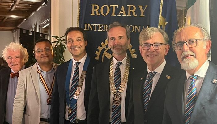 Da sin., Gino Montalcini, Oscar Rubano, Alberto Bazzano, Natale Spineto, Luigi Gentile e Giorgio Gianuzzi.