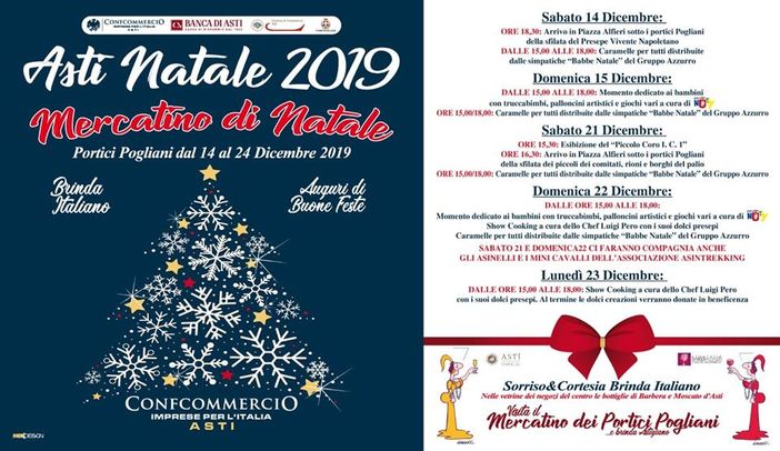 Quasi al termine i mercatini di Asti Natale 2019. Domani Show cooking dello chef Luigi Pero Quasi al termine i mercatini di Asti Natale 2019. Domani Show cooking dello chef Luigi Pero