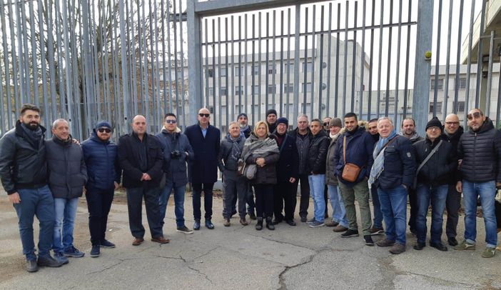 Motta e Passarino sit-in carcere di Quarto d'Asti