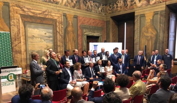 Il gruppo dei premiati