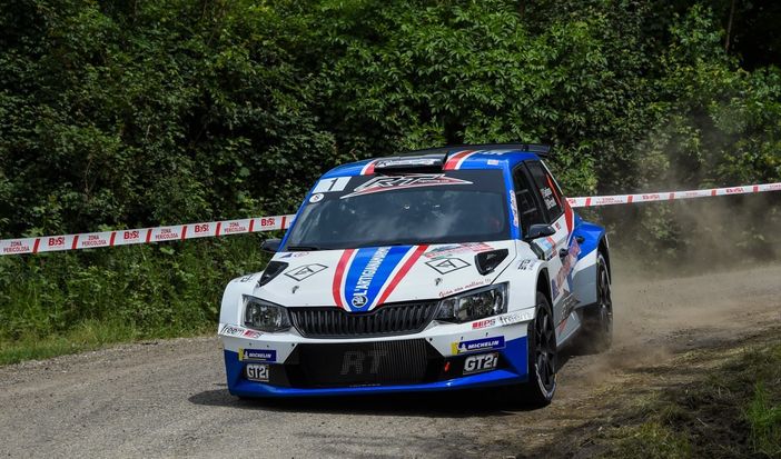 L'equipaggio Gagliasso-Beltramo, vincitori dell'edizione 2019 del rally (ph. Magnano)