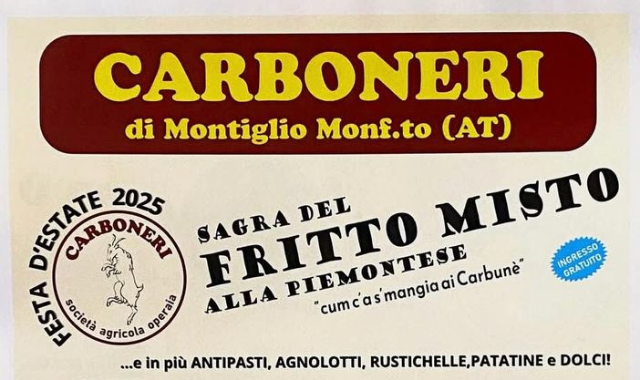 A Montiglio Monferrato torna la Sagra del Fritto Misto alla Piemontese A Montiglio Monferrato torna la Sagra del Fritto Misto alla Piemontese