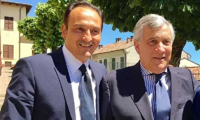 Alberto Cirio con il ministro degli Esteri e vicepremier Antonio Tajani