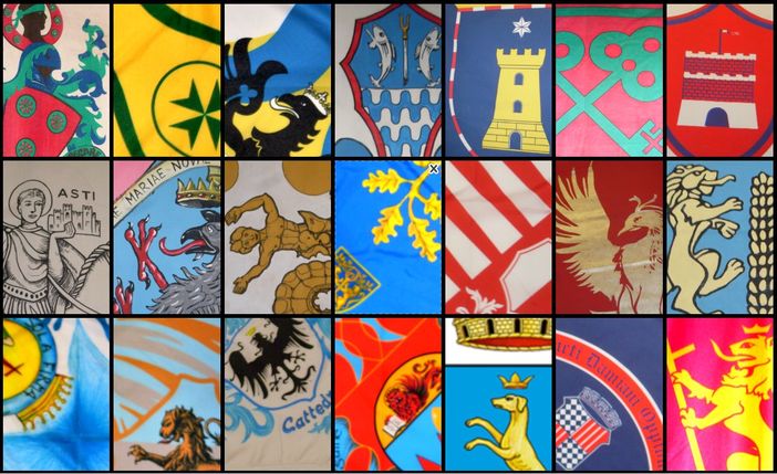 I colori di Borghi, Rioni e Comuni sono il Palio di Asti