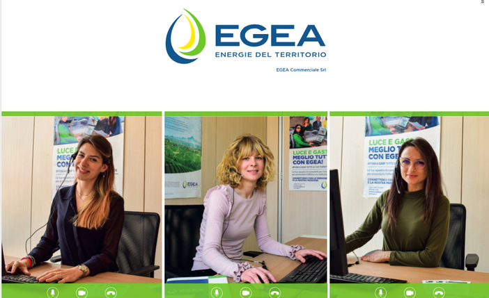EGEA lancia l’innovativo servizio “Sportelloacasa” con una videochiamata sei immediatamente faccia a faccia con l’operatrice