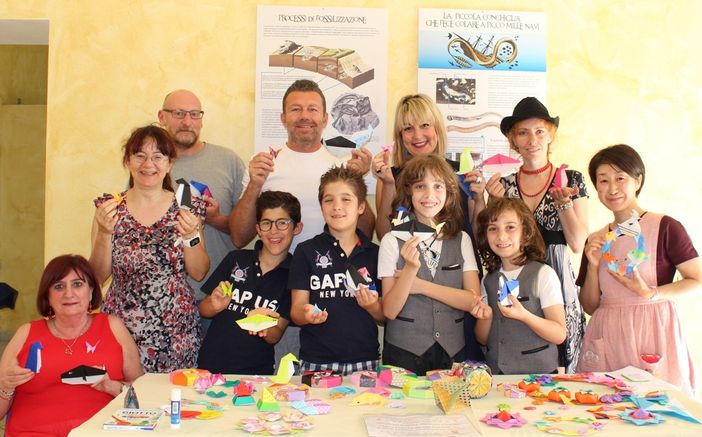 Gli origami marini hanno animano la domenica al Museo dei fossili