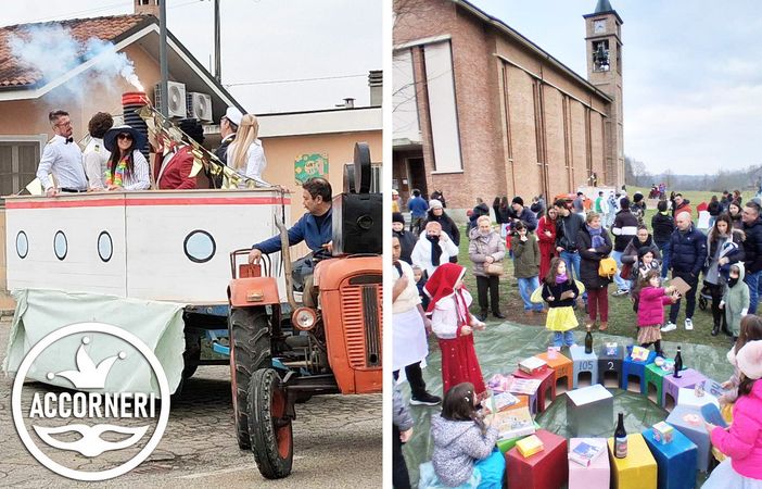 Maschere in piazza e carri allegorici: domani ad Accorneri esplode la festa di Carnevale