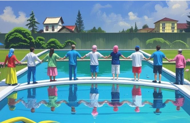 La locandina Vasche di pace