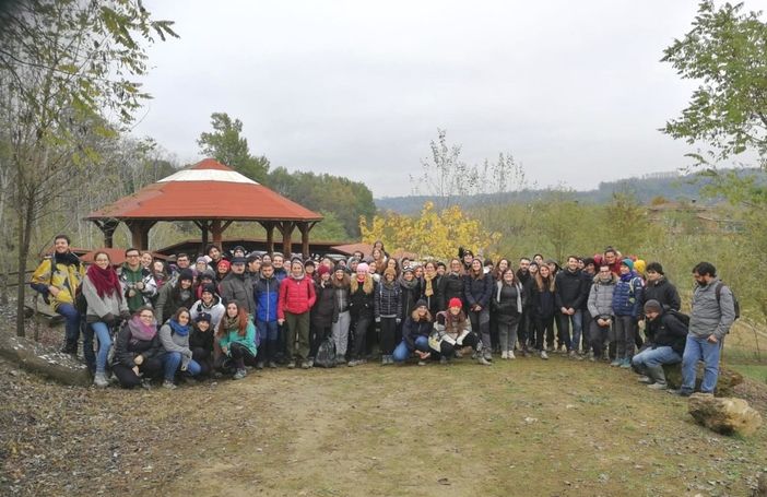 Gli studenti universitari al Geosito di Cortiglione