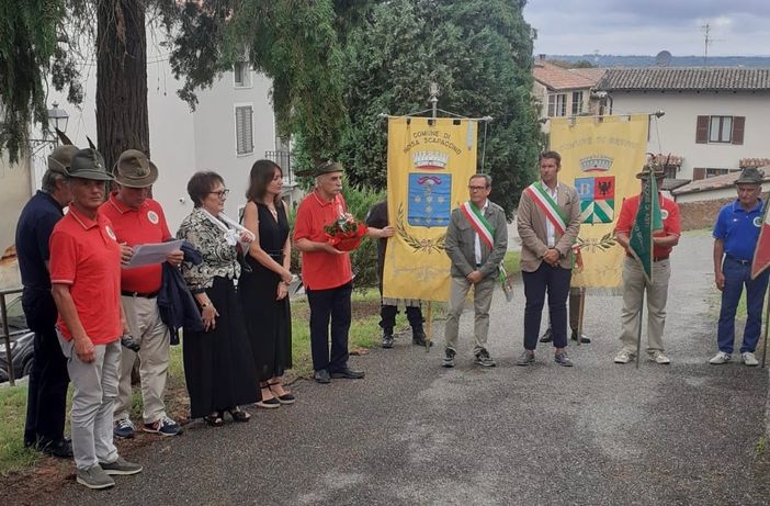Gli alpini di Bruno e Incisa hanno commemorato il partigiano Giuseppe Ivaldi
