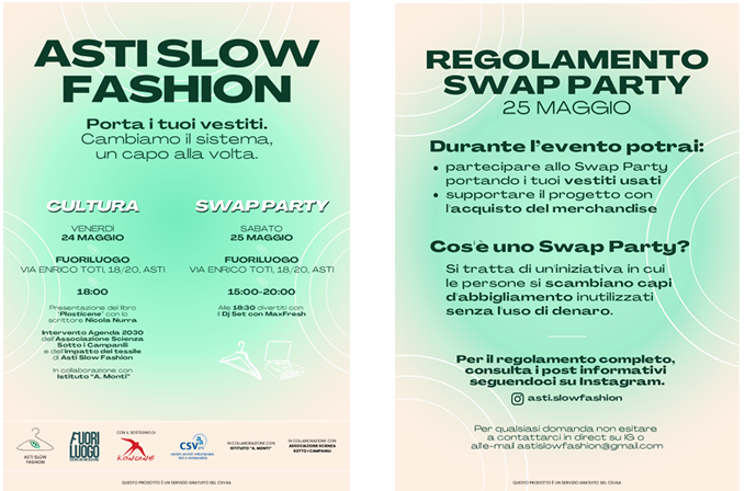 Asti Slow Fashion: due giorni all'insegna della sostenibilità al Fuoriluogo